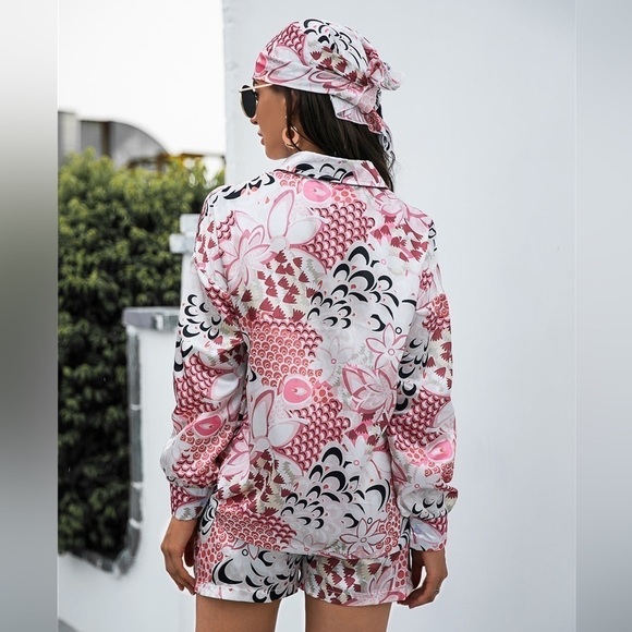 Tropical floral short set NWT size M - Picture 2 of 3